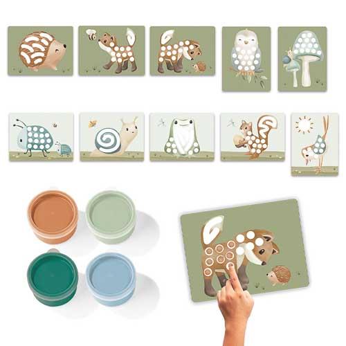Ensemble de peinture au doigt - Forest Friends  Ensemble de peinture au doigt - Forest Friends