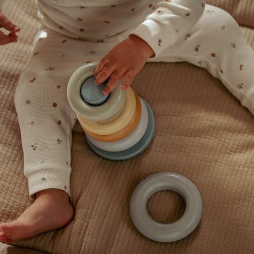 Stacking rings Blue plastic  Stacking rings Blue plastic