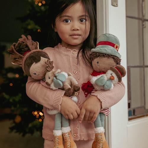 Knuffelpop kerst Jake 35cm Knuffelpop kerst Jake 35cm