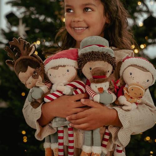 Knuffelpop kerst Evi 35cm Knuffelpop kerst Evi 35cm