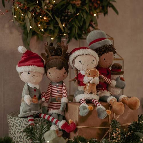 Knuffelpop kerst Evi 35cm Knuffelpop kerst Evi 35cm