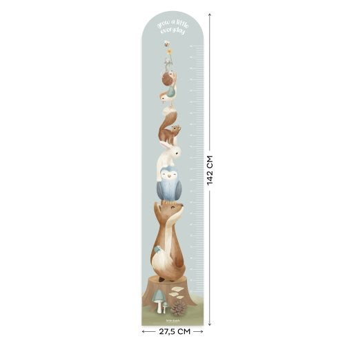 groeimeter-muursticker-forest-friends groeimeter-muursticker-forest-friends