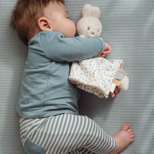 miffy Schnuffeltuch Baby - Blau - Lucky Leaves  miffy Schnuffeltuch Baby - Blau - Lucky Leaves