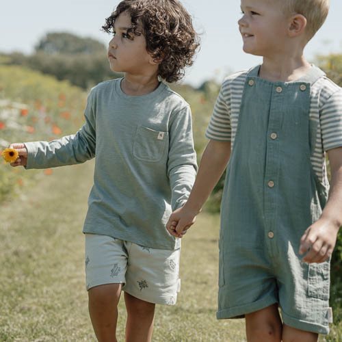 Combinaison courte de jardin - Vert - Forest Friends  Combinaison courte de jardin - Vert - Forest Friends