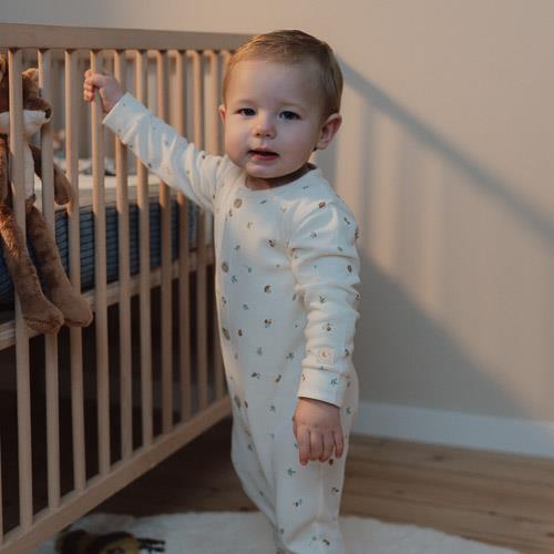 Eendelige pyjama - Wit - Forest Friends - Forest Treasures Eendelige pyjama - Wit - Forest Friends - Forest Treasures