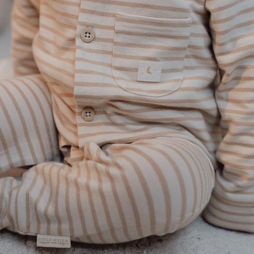 Pyjama une pièce - Sable - Rayé  Pyjama une pièce - Sable - Rayé