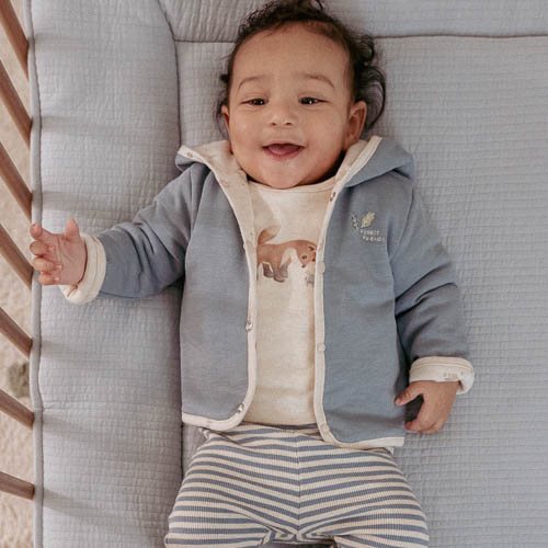 Pantalon - Bleu - Forest Friends - Rayure  Pantalon - Bleu - Forest Friends - Rayure