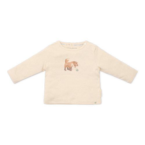 Shirt long sleeve - Sand - Forest Friends - Little Fox  Shirt long sleeve - Sand - Forest Friends - Little Fox