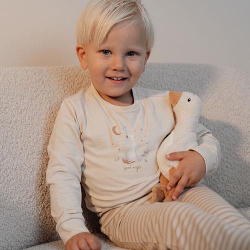 Two-piece pajamas - Sand - Striped  Two-piece pajamas - Sand - Striped