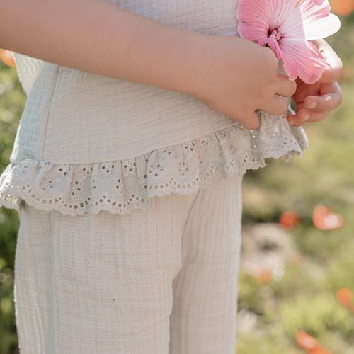 Blouse mouwloos - Groen - Fairy Garden Blouse mouwloos - Groen - Fairy Garden