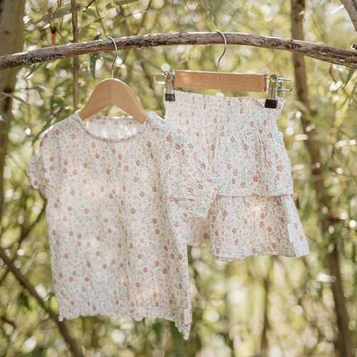 Shirt korte mouw - Wit - Fairy Garden Shirt korte mouw - Wit - Fairy Garden