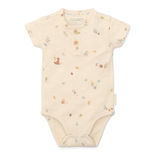 Romper korte mouw - Zand - Forest Friends Romper korte mouw - Zand - Forest Friends