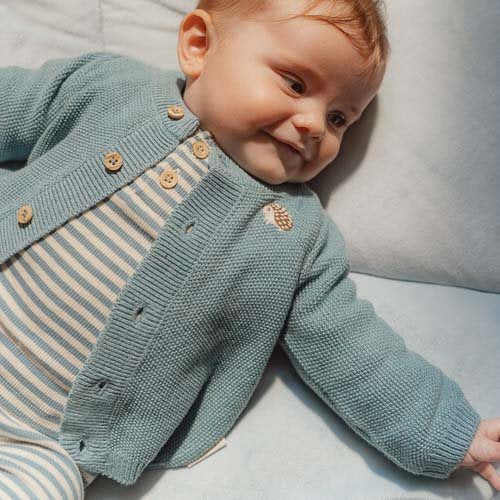 Chemise à manches longues - Bleu - Forest Friends - Rayure  Chemise à manches longues - Bleu - Forest Friends - Rayure