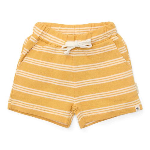 Shorts - Yellow - Forest Friends - Stripe  Shorts - Yellow - Forest Friends - Stripe