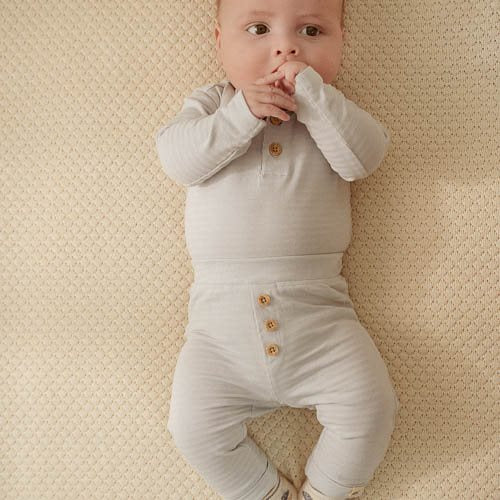 Pantalon - Bleu - Forest Friends - Rayé  Pantalon - Bleu - Forest Friends - Rayé