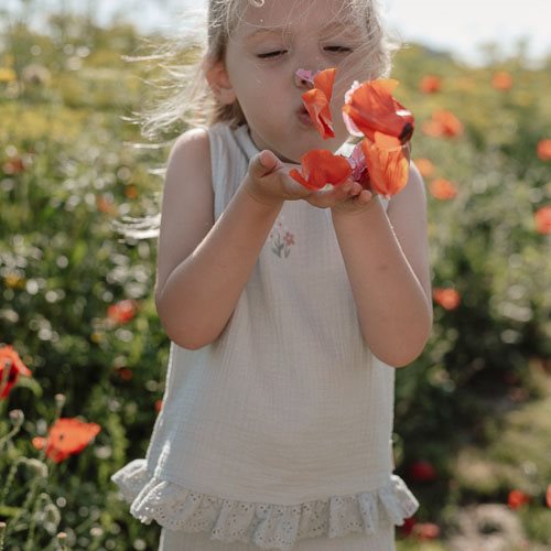 Blouse mouwloos - Groen - Fairy Garden Blouse mouwloos - Groen - Fairy Garden