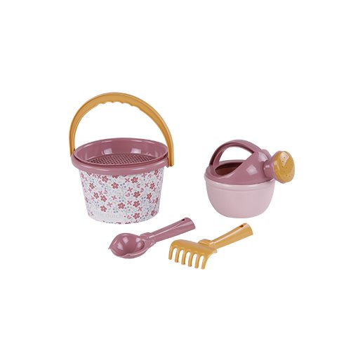 Strandset Pink Flowers Set von 5  Strandset Pink Flowers Set von 5