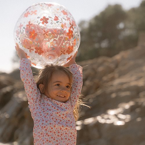 strandbal-3d-figuur-pink-flowers strandbal-3d-figuur-pink-flowers