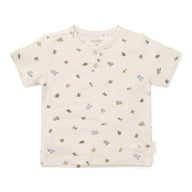 Shirt korte mouw - Zand - Forest Friends - Kevers