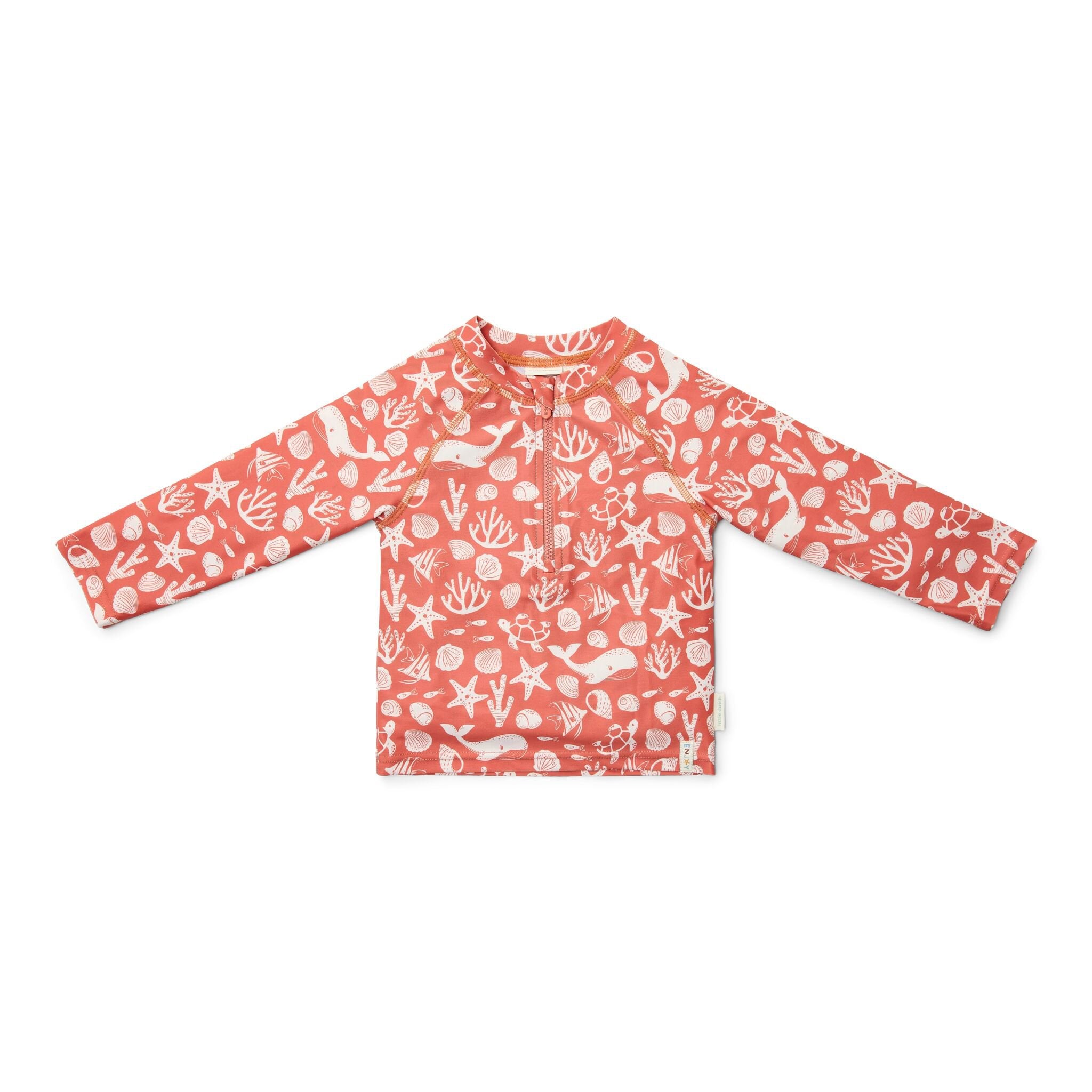 Swim shirt long sleeve - Red - Sea Life  Swim shirt long sleeve - Red - Sea Life