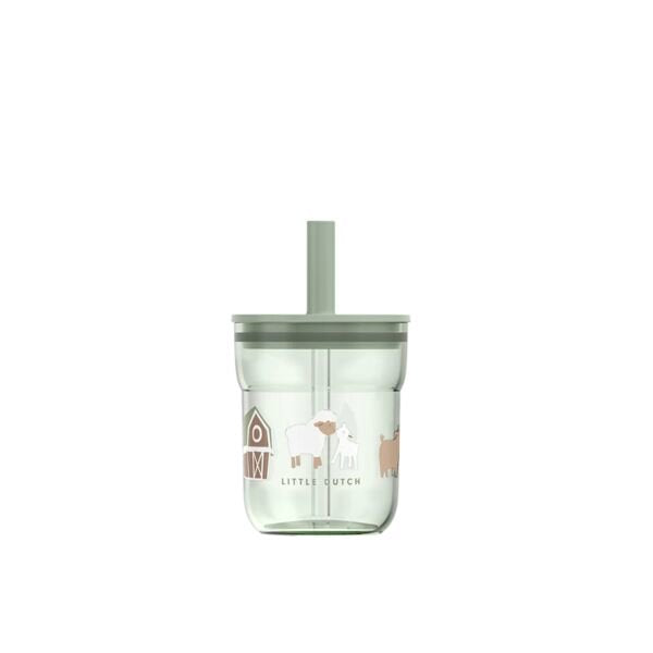 kinderglas-mio-250-ml-met-rietje-little-farm kinderglas-mio-250-ml-met-rietje-little-farm