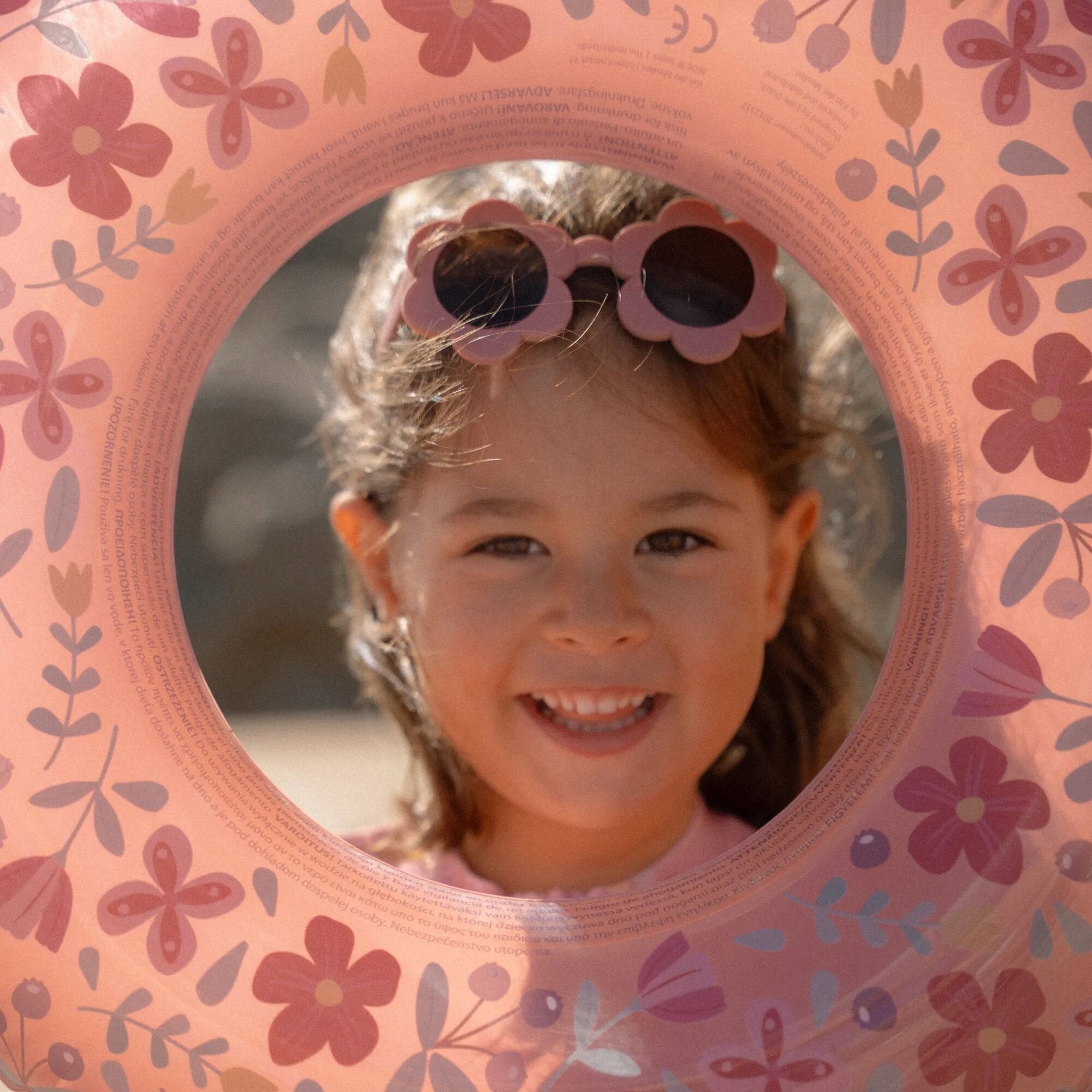 Lunettes de soleil pour enfants Fleur Rose  Lunettes de soleil pour enfants Fleur Rose