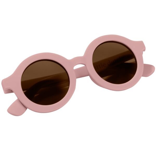Lunettes de soleil pour enfants rondes rose clair  Lunettes de soleil pour enfants rondes rose clair