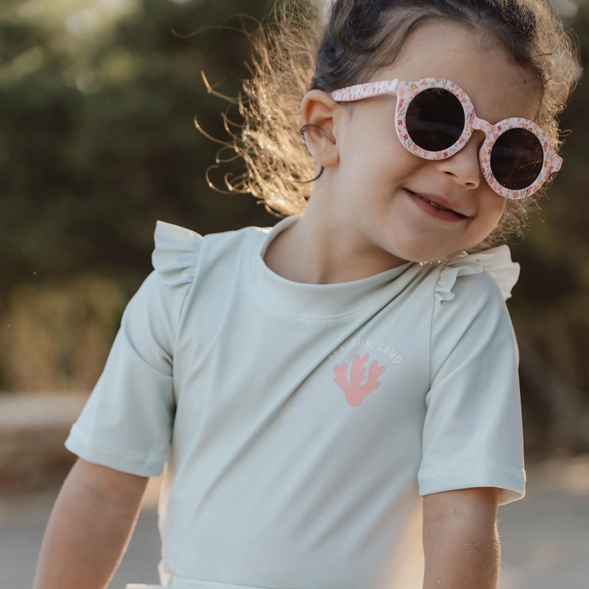 Lunettes de soleil pour enfants - Rose - Rêves d'océan  Lunettes de soleil pour enfants - Rose - Rêves d'océan