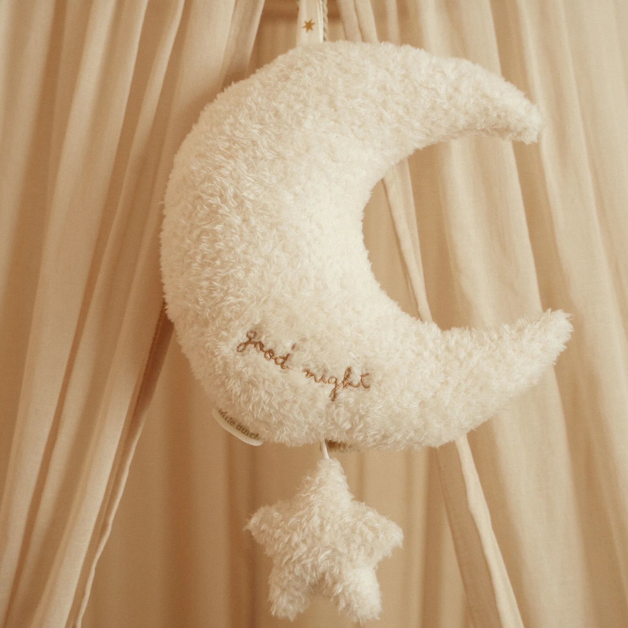 Boîte à musique Lune - Blanc - Newborn Naturals  Boîte à musique Lune - Blanc - Newborn Naturals