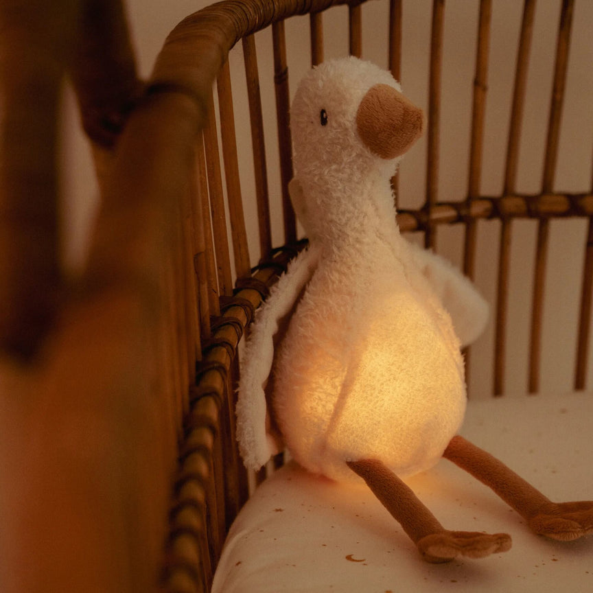 Oie câline Lumière & Son - Petite Oie  knuffelgans-licht-geluid