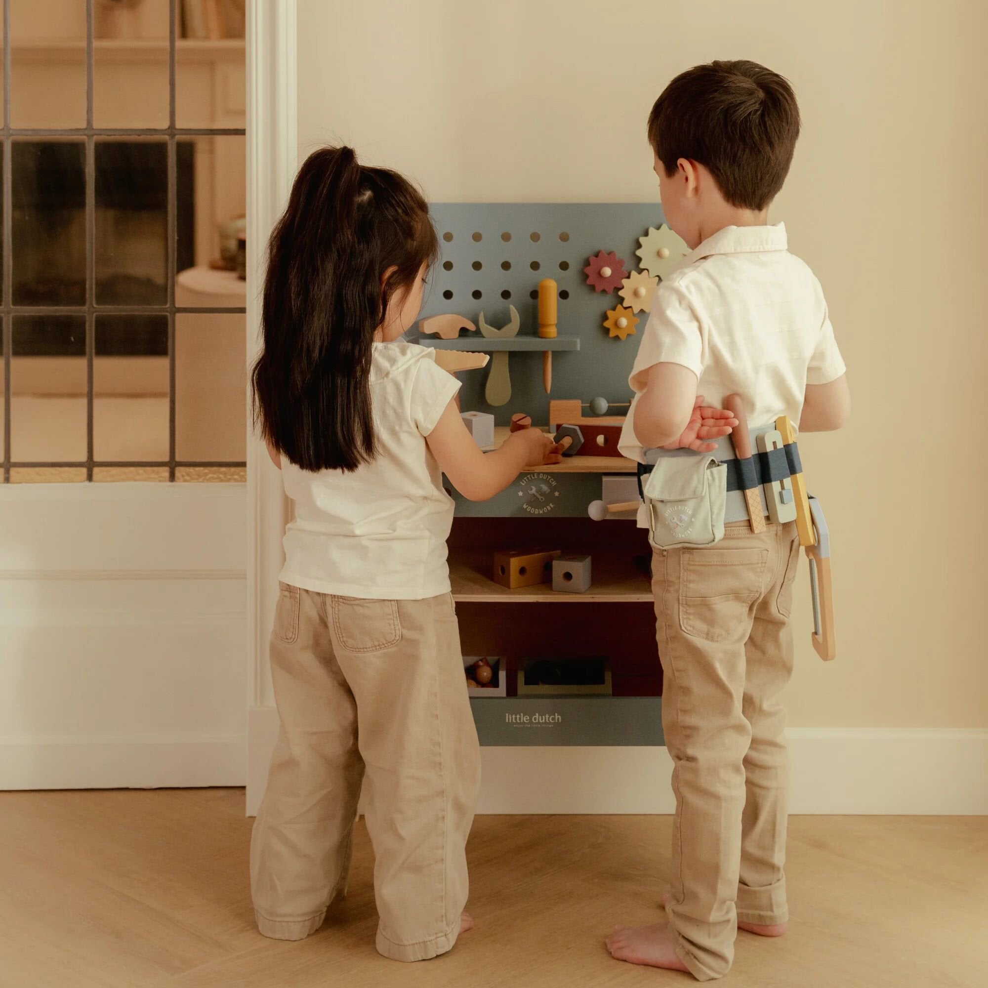 Wooden workbench - Blue - Essentials  Wooden workbench - Blue - Essentials