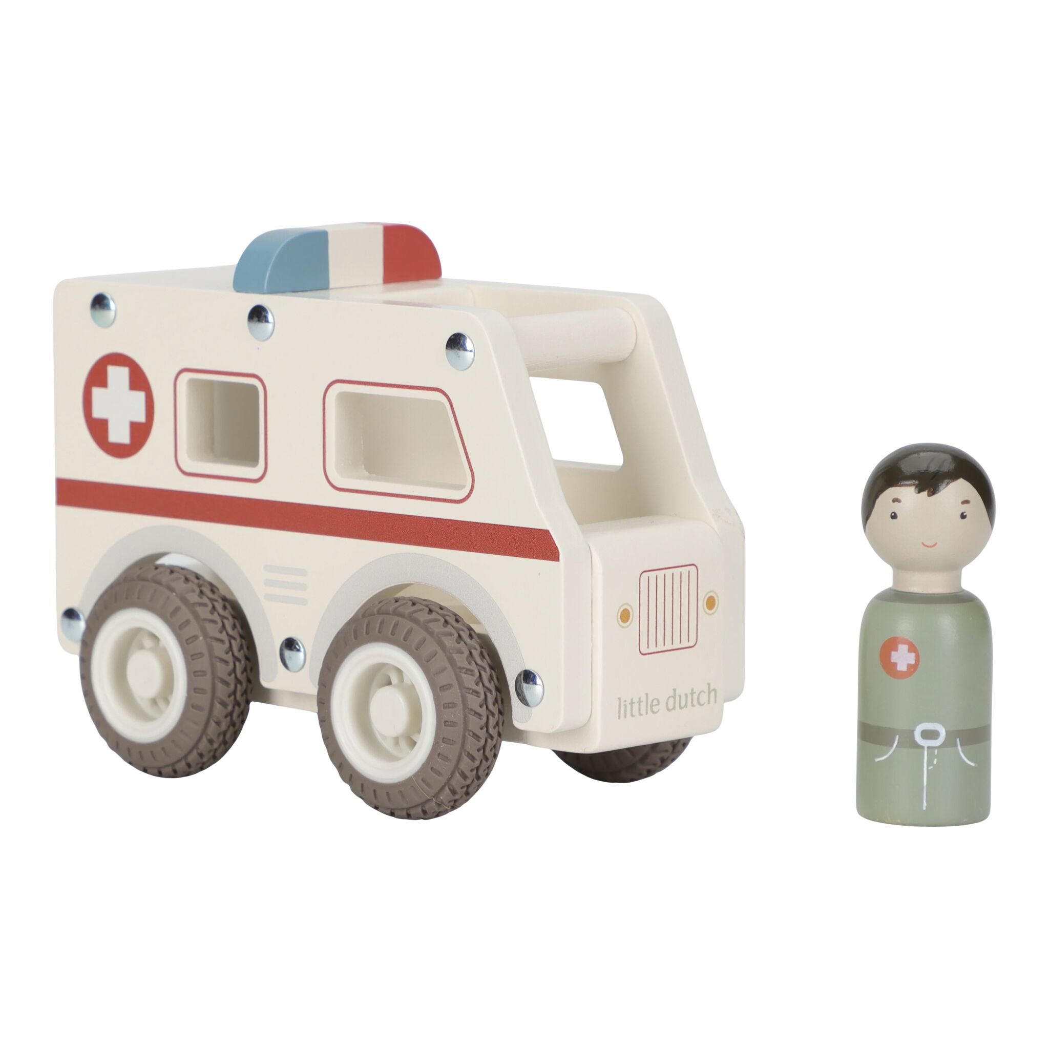 Houten ambulance - Wit - Essentials Houten ambulance - Wit - Essentials