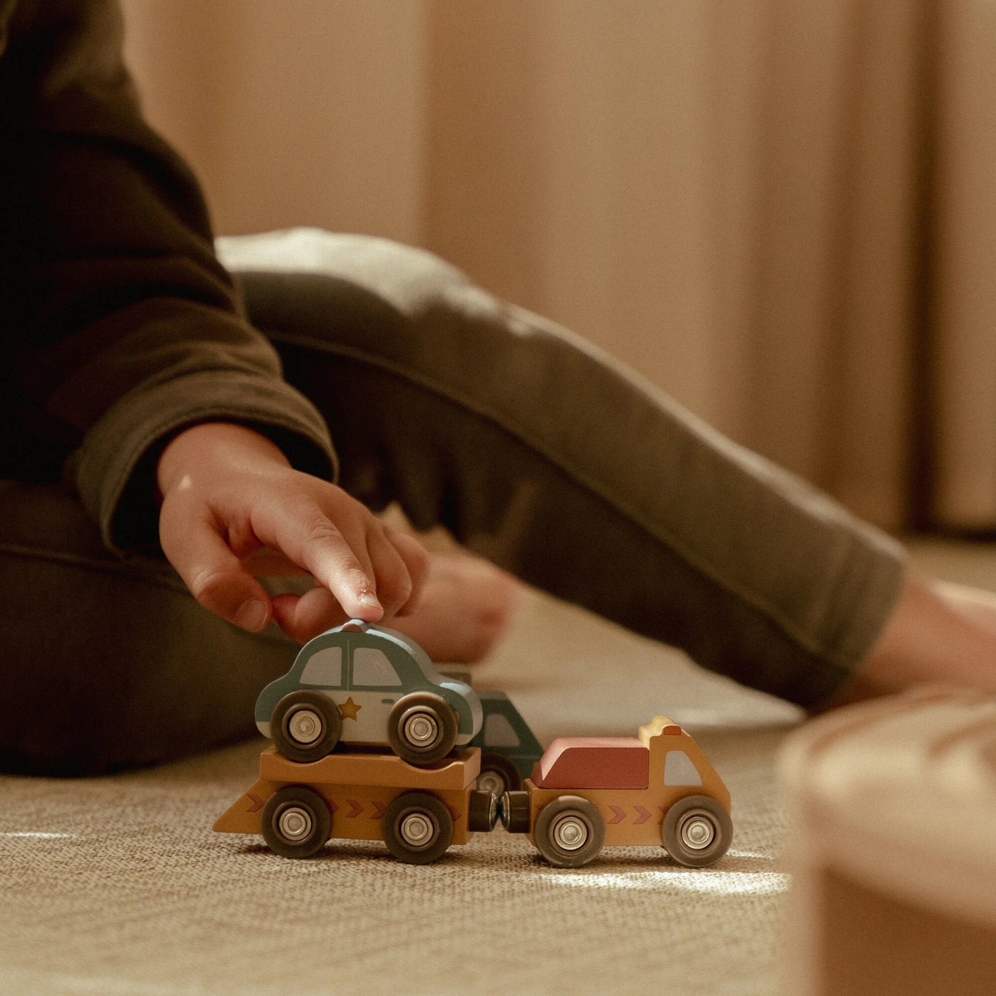 Wooden vehicle set – Multicolored – Essentials  Wooden vehicle set – Multicolored – Essentials