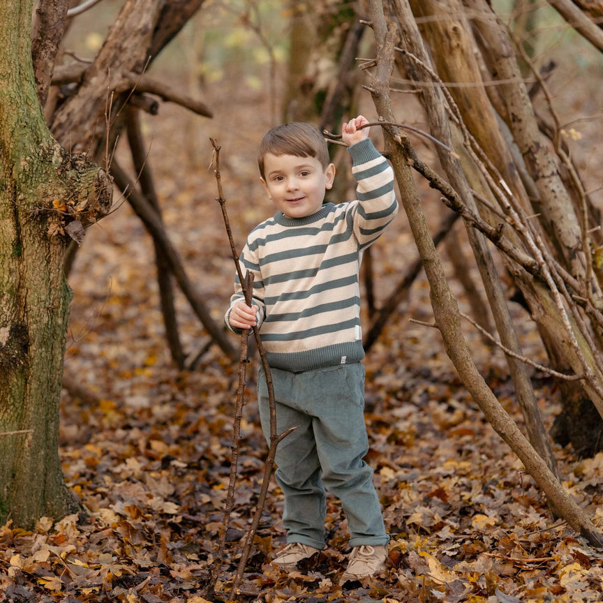 Chaussette de cheville - Vert - Forest Friends  ribbroek-groen-forest-friends