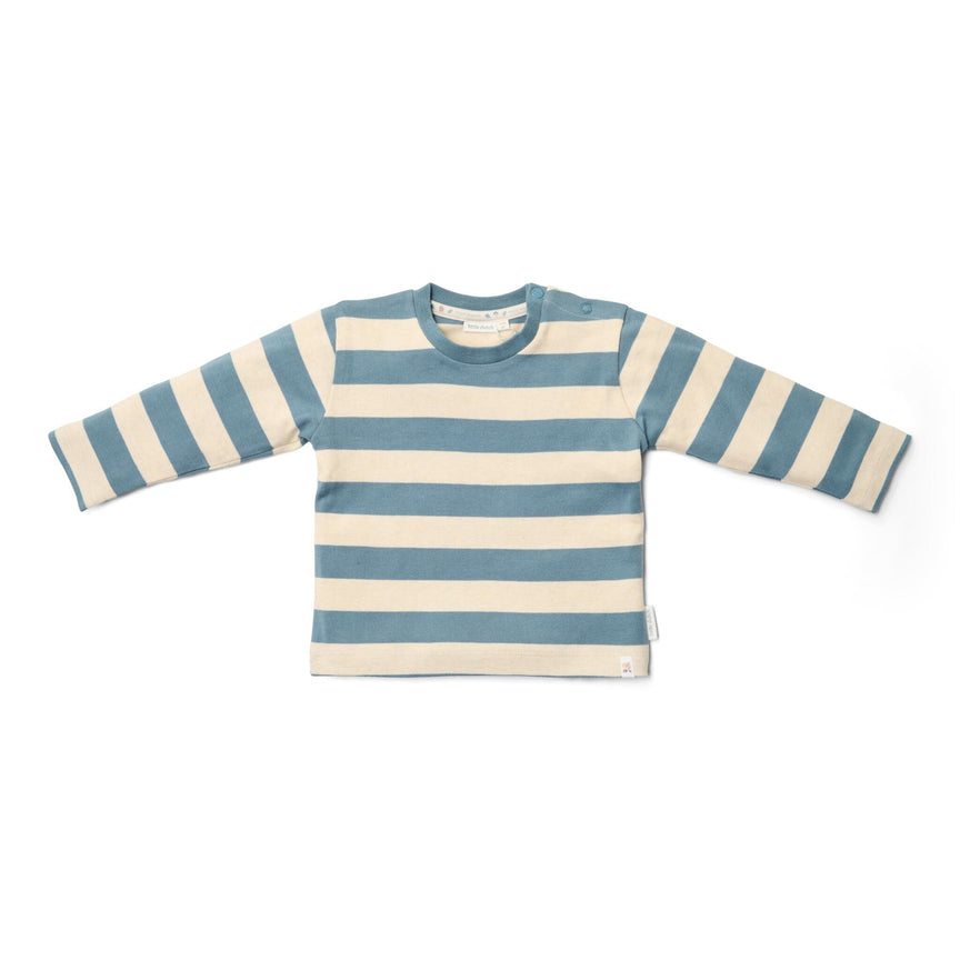 Chemise à manches longues - Bleu - Sable - Forest Friends - Rayure  shirt-lange-mouw-blauw-zand-forest-friends-stripe
