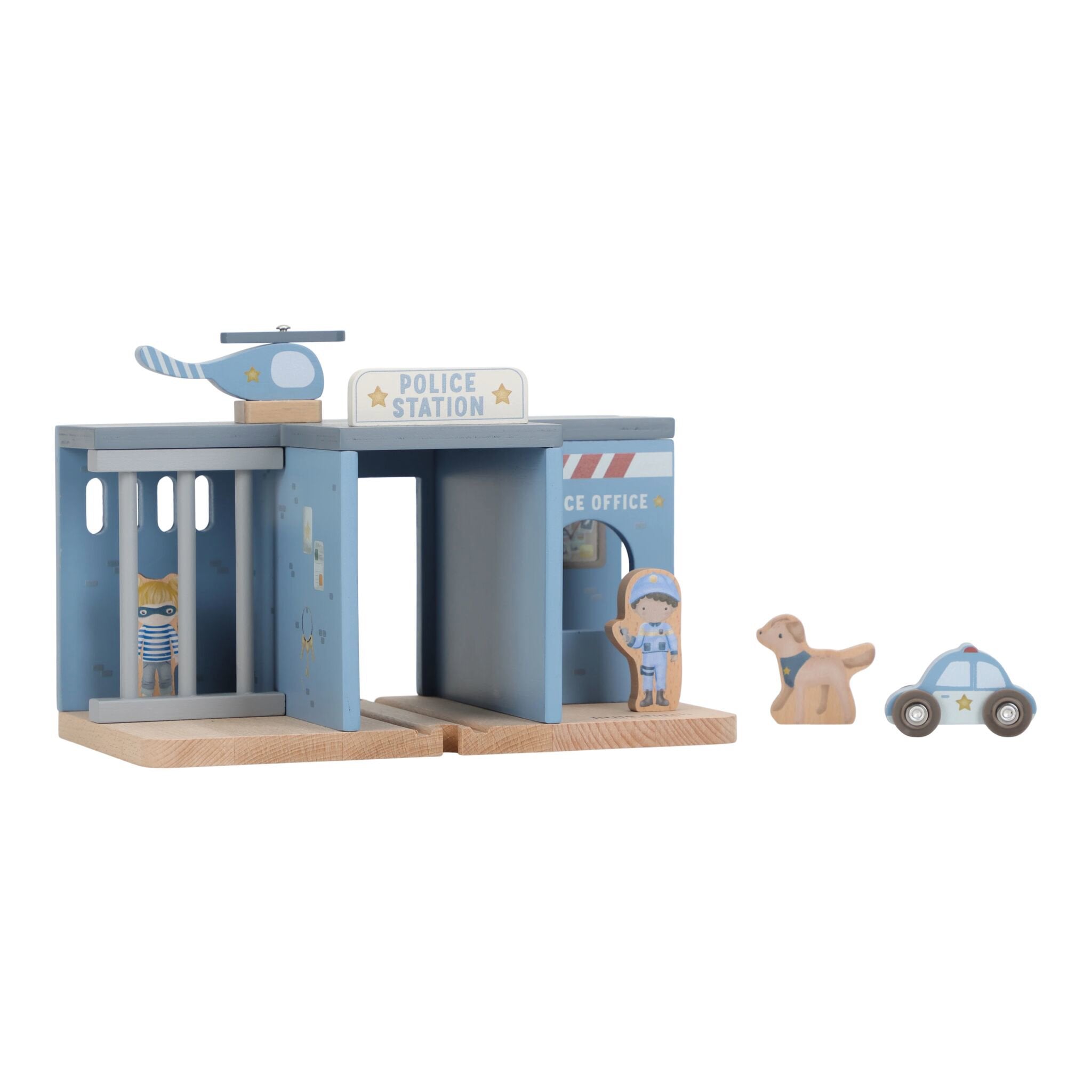 Houten politiebureau – Blauw – Essentials Houten politiebureau – Blauw – Essentials
