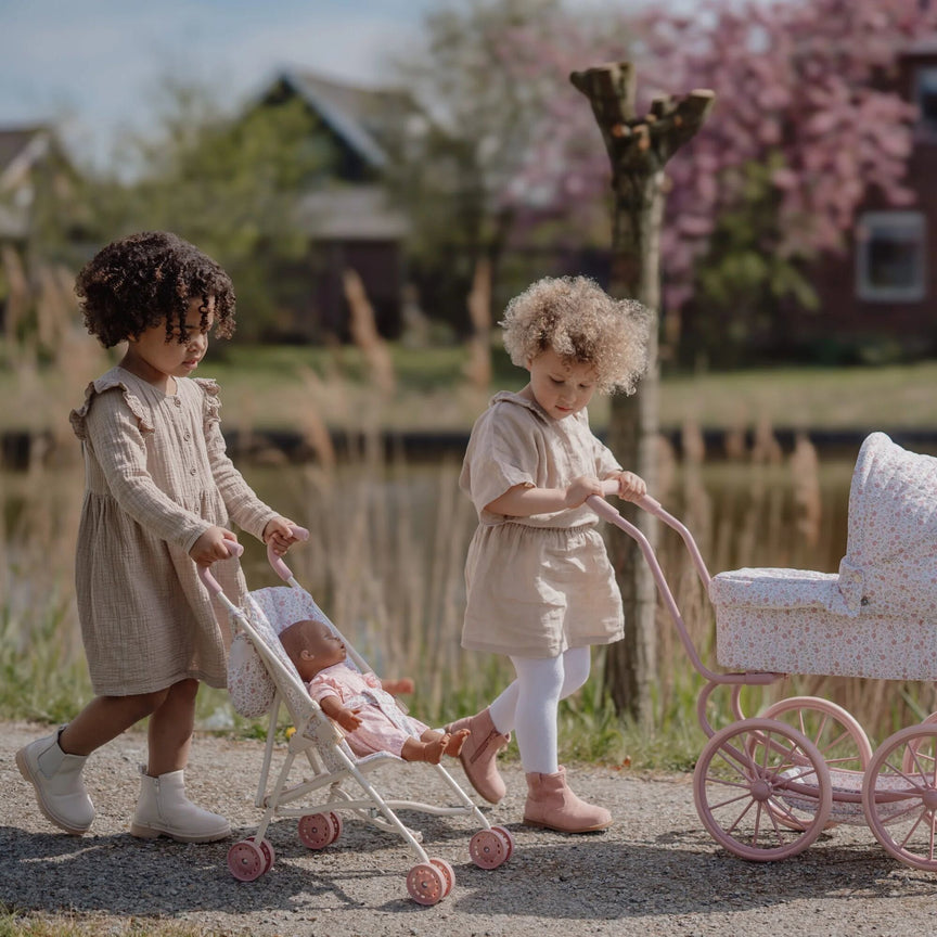 Poupée poppenbuggy-met-opbergtas-en-veiligheidsgordel