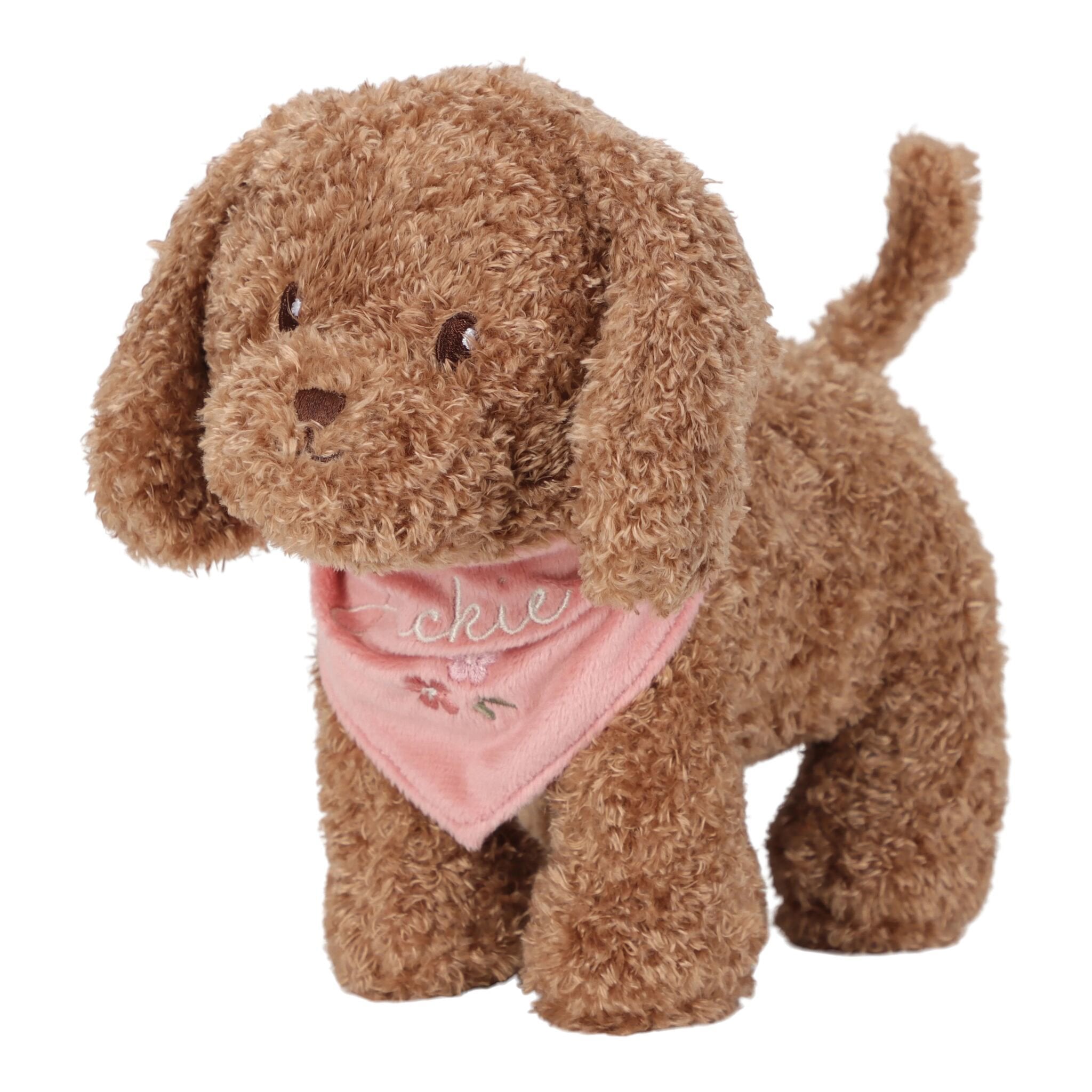 knuffelhond-in-bloementas-met-accessoires knuffelhond-in-bloementas-met-accessoires