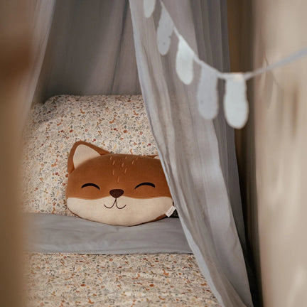 Cushion fox - Brown - Forest Friends  kussen-bruin-forest-friends