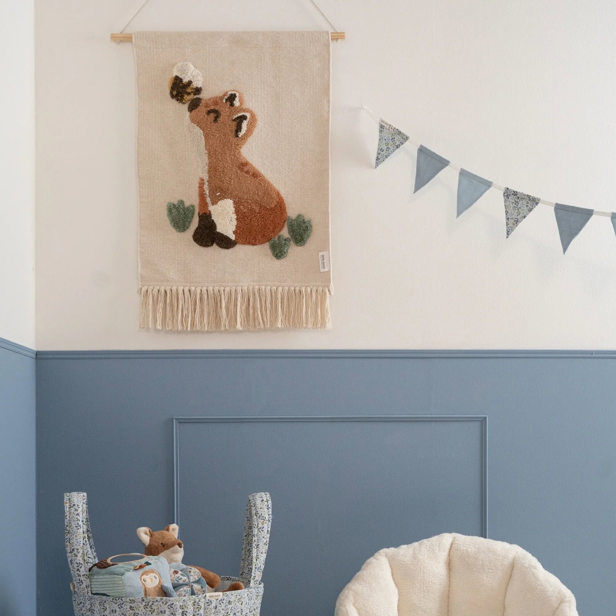 Garland with flags - Blue - Forest Friends - Forest Adventure  Garland with flags - Blue - Forest Friends - Forest Adventure