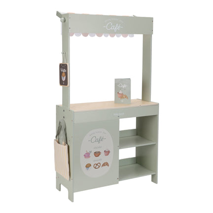 Wooden market stall – Green – Essentials  houten-marktkraam-groen-essentials