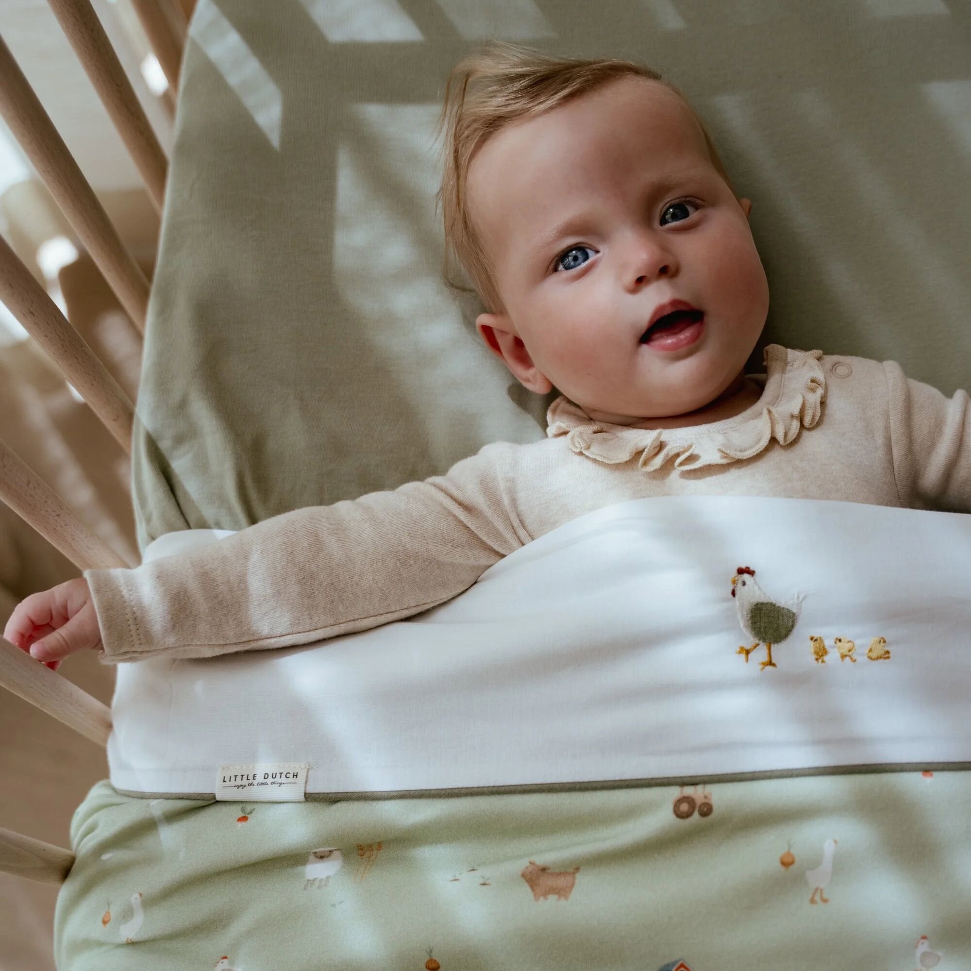 ledikantlaken-wit-little-farm-little-goose ledikantlaken-wit-little-farm-little-goose