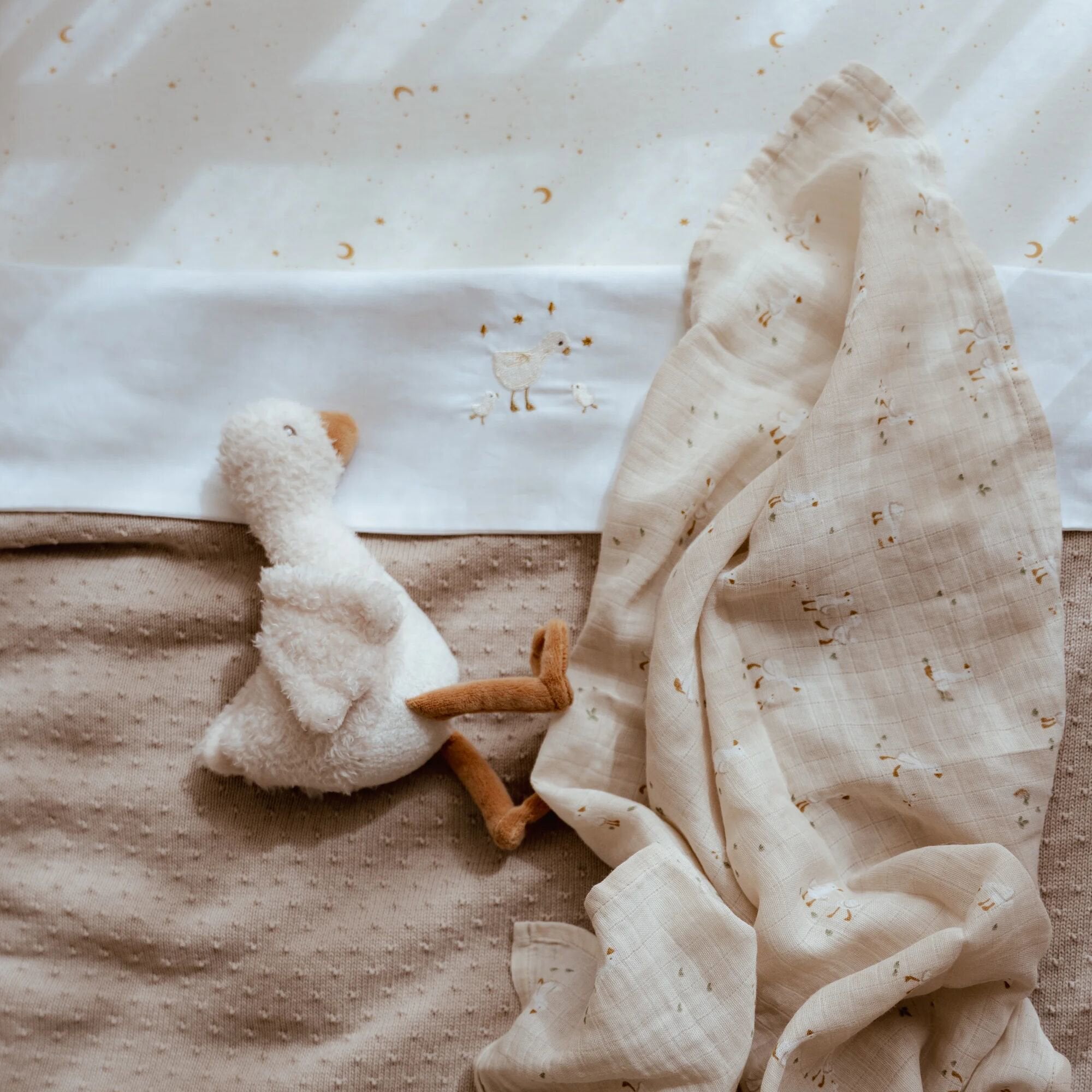 ledikantlaken-wit-newborn-naturals-little-goose ledikantlaken-wit-newborn-naturals-little-goose
