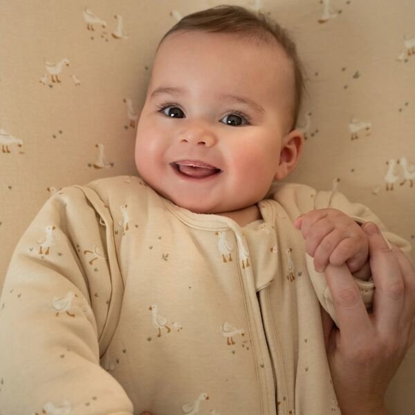 Sac de couchage d'hiver – Beige – Taille 60 cm – Newborn Naturals – Little Goose  slaapzak-winter-60-cm-beige-newborn-naturals-little-goose