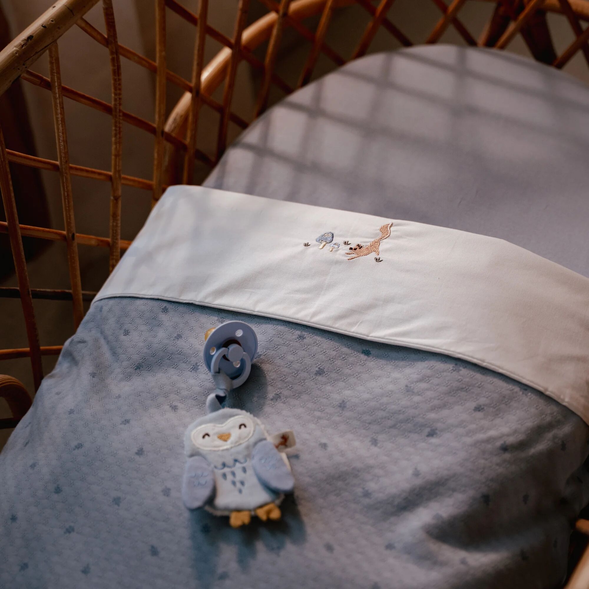 Cradle blanket - Blue - Essentials  Cradle blanket - Blue - Essentials