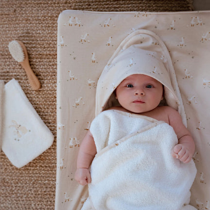 Wickelauflagenbezug - Beige - Newborn Naturals - Kleine Gans  aankleedkussenhoes-beige-newborn-naturals-little-goose
