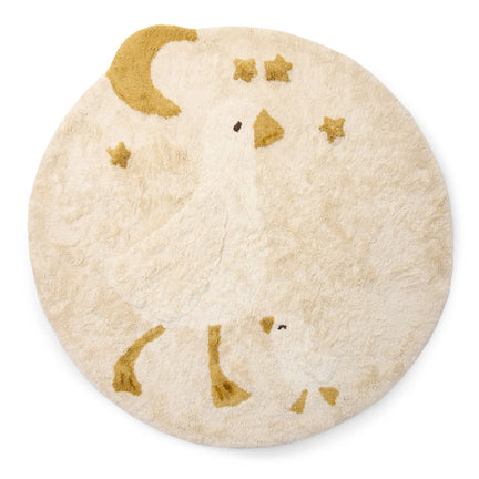 Tapis rond - Blanc - Newborn Naturals - Little Goose  vloerkleed-rond-wit-newborn-naturals-little-goose