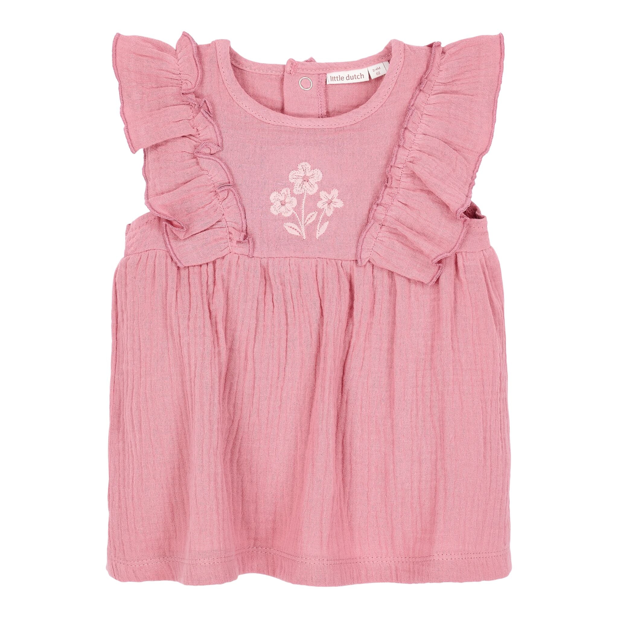 Breeze T-shirt met lange mouwen voor meisjes ruches op de schouders ecru 5-10 jaar Breeze T-shirt met lange mouwen voor meisjes ruches op de schouders ecru 5-10 jaar