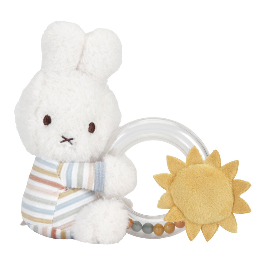 miffy ring rattle Vintage Sunny Stripes 