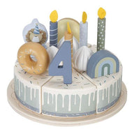 Wooden Birthday Cart - Blue - Essentials